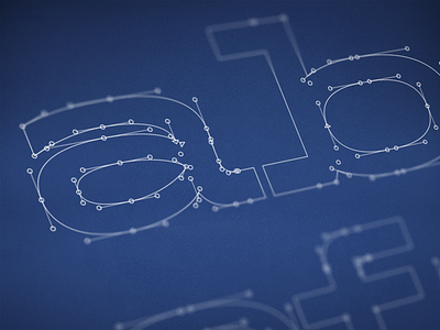 in progress: slab serif blueprint glyphs nodes type design typography wip work in progress