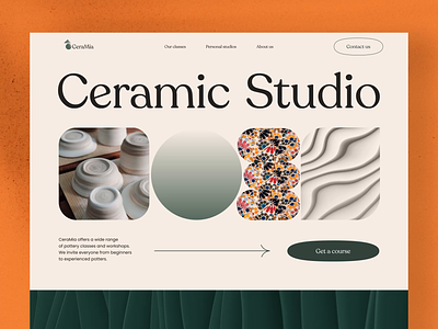Website for a ceramic studio business business business website design landing landing page web web design website