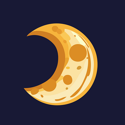 The moon in the sky looks like a piece of cheese app branding design graphic design illustration logo typography vector