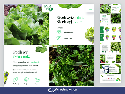 Plant Love / onepage desing greenholding mariuszkunc onepage plant love ui design ui ux webdesign website