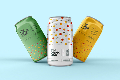 Pin. Drink. Link. Daily UI Challenge Day 005 3d branding daily ui design graphic design illustration logo typography ui ux vector