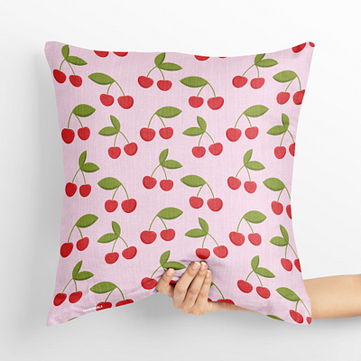 Cherry set | Pillow mockup adobe illustration adobe photoshop design graphic design illustration vector