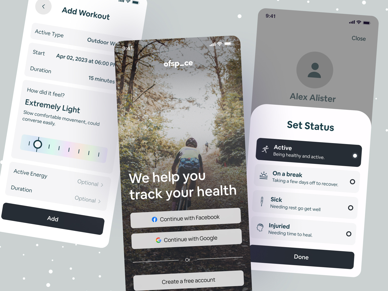 Health and Fitness Tracking App UI by Ofspace UX/UI on Dribbble