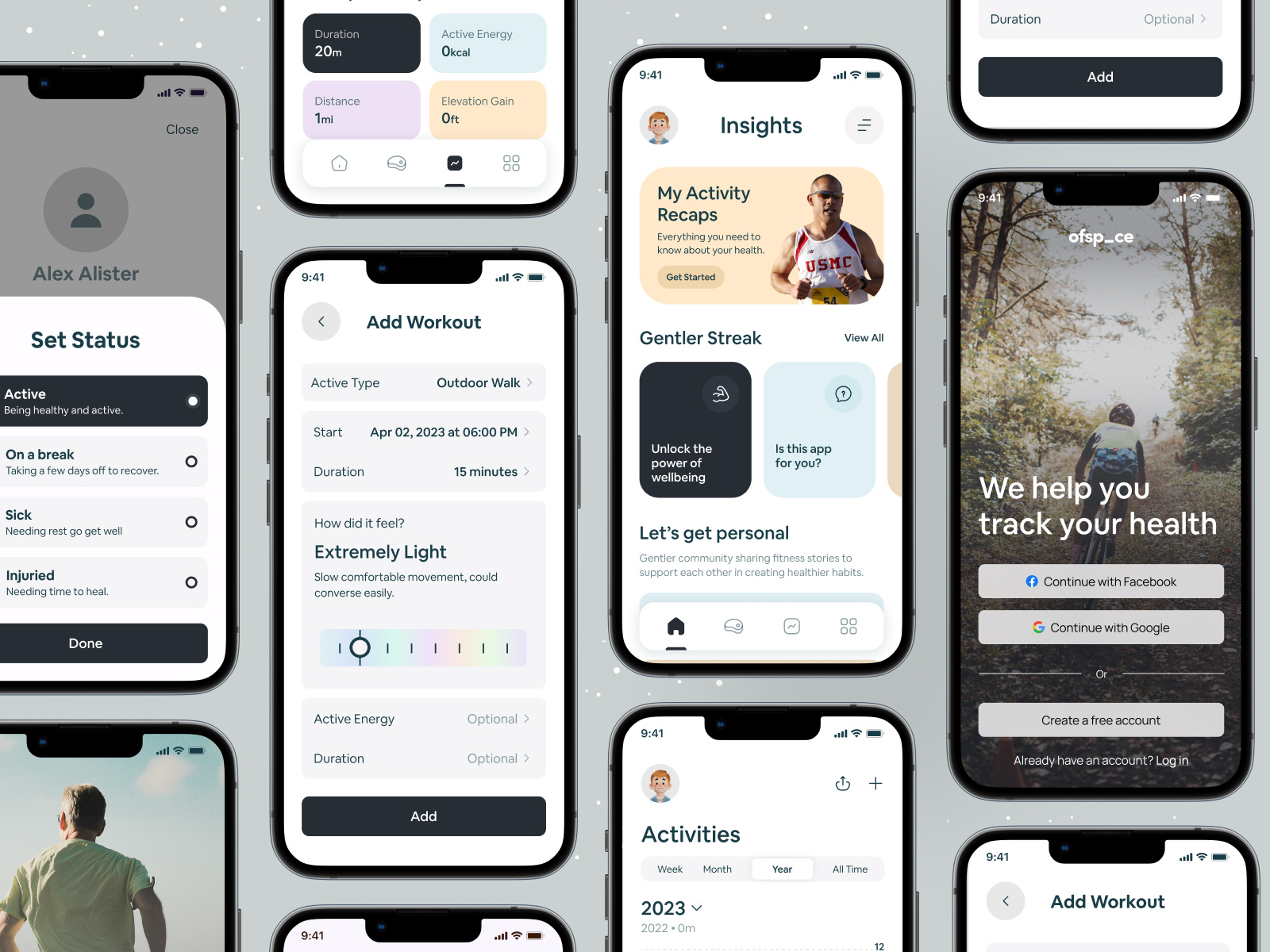 Health and Fitness Tracking App UI by Ofspace UX/UI on Dribbble