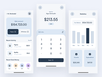 Financial App Design app branding dashboard design illustration logo ui ux vector website