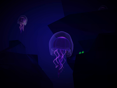 Jelly Fish 3d animation