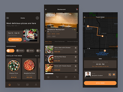 Fast Food Delivery App app branding dashboard design illustration logo ui ux vector website