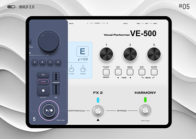 Design of Bose Vocal Performer VE500 User Interface build design graphic design ui ux watchmegrow