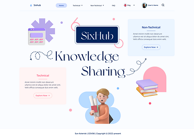Sixhub design ui website