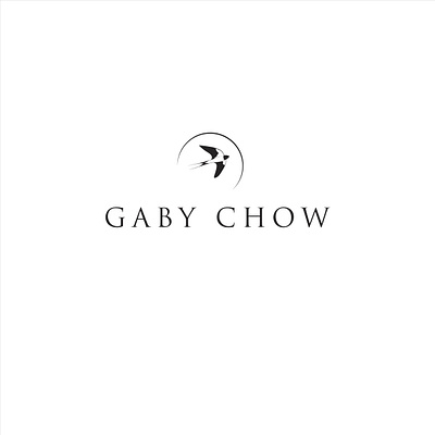 LOGO DESIGN FOR GABY CHOW animal bird bird logo branding design graphic design hand drawn illustration logo logo design minimal vector