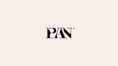 PAN logo black bold branding business company creative design font graphic design illustration lettering logo logofolio modern portfolio sale typography vector wordmark