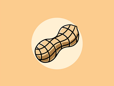 Delicious Nut Illustration graphic design healthy snack kawaii ui