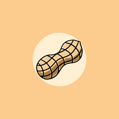 Delicious Nut Illustration graphic design healthy snack kawaii ui