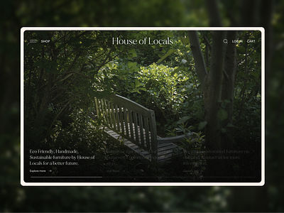 Furniture store UI design | Landing page clean ui eco friendly furniture ecommerce landing page ecommerce ui furniture ecommerce website furniture store green ui landing page modern ui shop ui shopify shop sustainable furniture web design woocommerce store ui