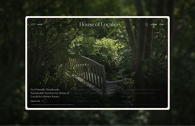 Furniture store UI design | Landing page clean ui eco friendly furniture ecommerce landing page ecommerce ui furniture ecommerce website furniture store green ui landing page modern ui shop ui shopify shop sustainable furniture web design woocommerce store ui