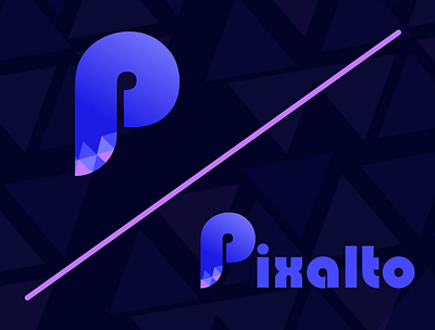 Pixalto logo branding logo photo enhancer