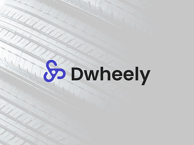 Dwheely Tyre brand simple and modern logo brand logo creative logo custom logo d logo design logo logo design minimalist modern logo simple logo tyre wheels logo
