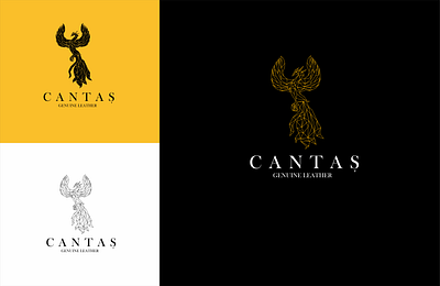 CANTAS LOGO abstract branding design eagle geometric geometry graphic design illustration logo logo design low poly minimal