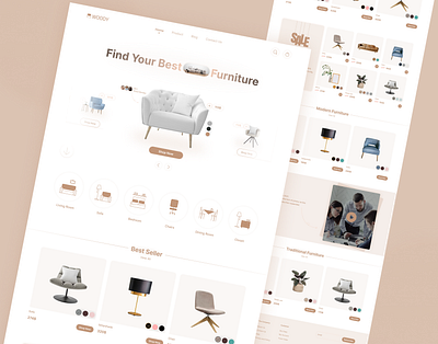 Furniture Website app branding daily ui design e commerc ecommerce furniture website graphic design illustration logo sofa ui ux vector wooden website