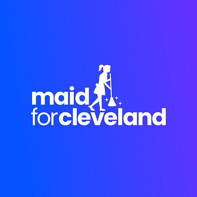 Logo Design for Maid for Cleveland branding cleaning cleveland design freelance designer freelance work graphic design logo logo design logo design branding maid silhouette vector