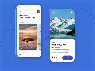 Mobile app design app design mobile ui travel app trendy design ui design