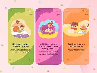 AI Storyteller — an app with stories written by AI ai app for kids artificial intelligence book app books children electronic books neutron networks startup stories story app tales