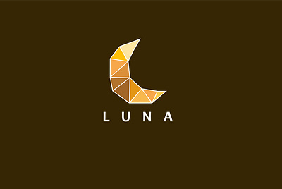 luna logo branding design geometric graphic design illustration logo logo design minimal ui vector