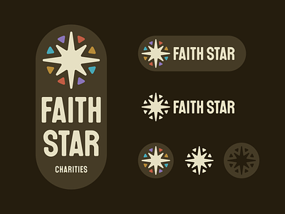 Faith Star affinity designer belief branding charity christian church community faith hope inspiration logo mission philanthropy spirituality stained glass symbol unity