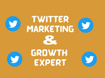 Twitter Marketing And Growth Expert app branding design graphic design illustration logo typography ui ux vector