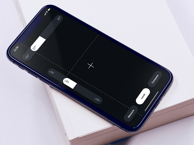 Level meter app design by Serhii Yermolenko on Dribbble