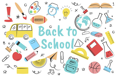 Back to School Hand-Drawn Graphics back to school cartooning drawing free download free illustration free vector freebie hand drawn vector illustration illustrator school school doodle school illustration school vector vector vector design vector download