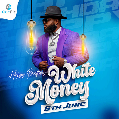 Hapy Birthday Whitemoney branding design graphic design illustration