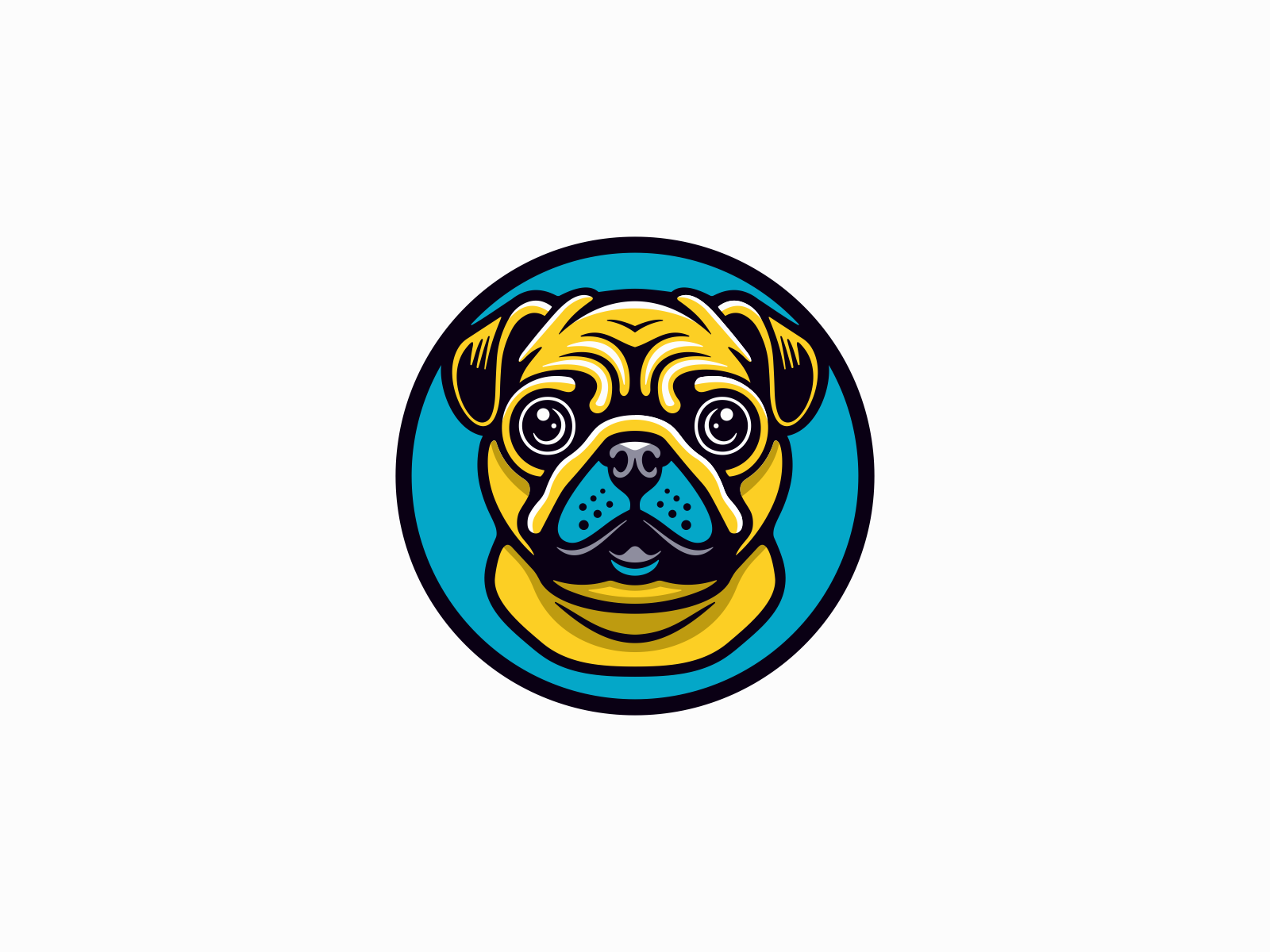 Pug Logo By Unom Design On Dribbble