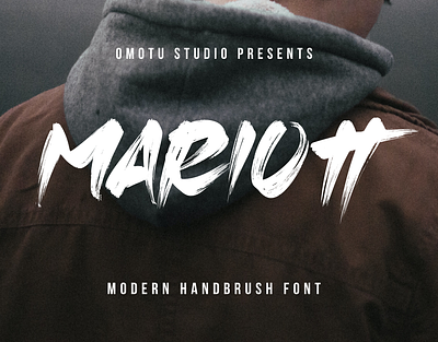 Mariott advertising branding brush font