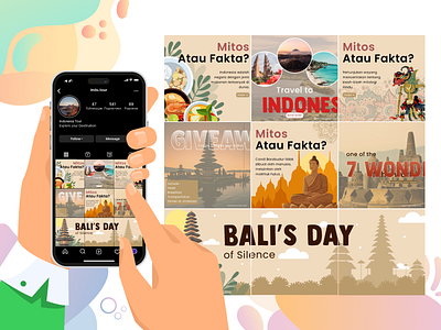 Wonderful Indonesia - Social Media Design design feeds design instagram feeds social media social media design