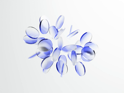 Spinglass 3d 3d animation animated animation blender blender3d glass illustration loader loading loop looping minimal minimalistic
