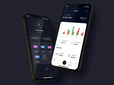 Neo-Bank mobile app app bank banking finances financial fintech mobile mobile app ui ux