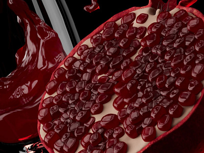 Garnet 3d cg cinema4d fruit garnet render rozov visualisation wnbl