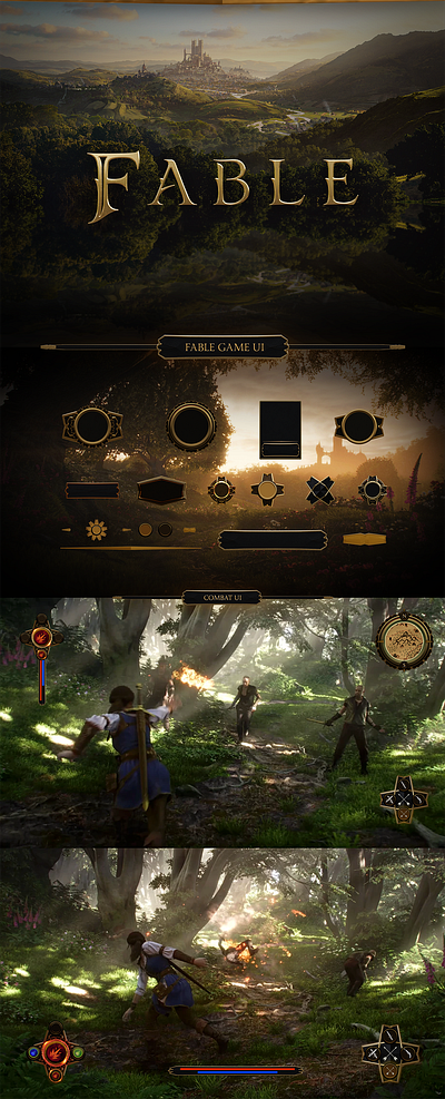 Fable - Combat UI (Fan Art) by François Sava on Dribbble