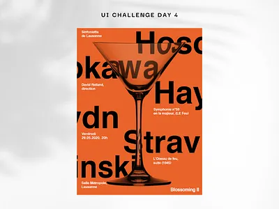 UI Challenge - 4/60 branding design graphic design poster product productdesign studentforlife typography ui