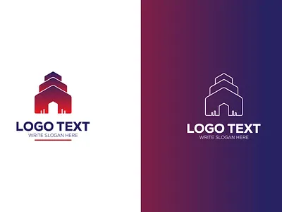 Creative Real Estate Logo Design, construction agency home icon agency logo construction logo emblem graphic design insurance logo design