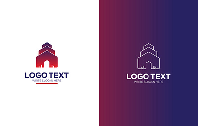 Creative Real Estate Logo Design, construction agency home icon agency logo construction logo emblem graphic design insurance logo design