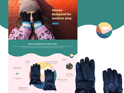 Kids Gloves gloves design ui ui design ux ux design webdesign weblayout