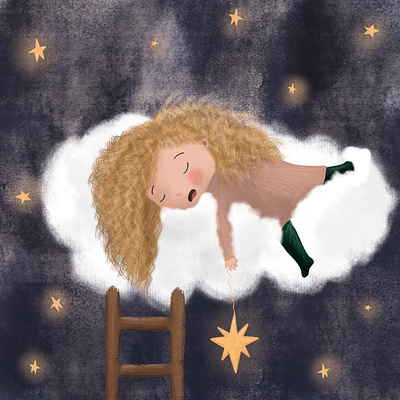 Sleeping beauty kid lit illustration