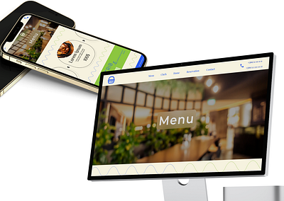 An online menu from restaurant cafe design graphic design menu mockup restaurant ui ux website website design