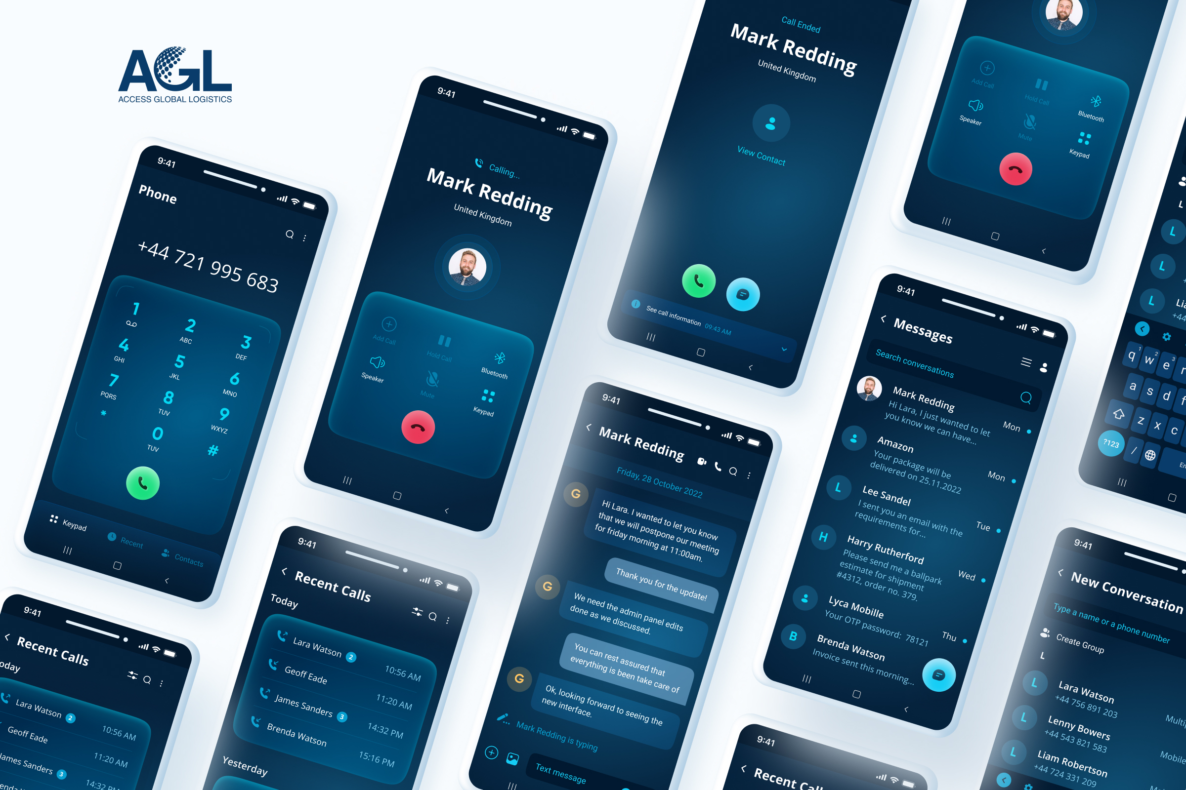 AGL Mobile Phone Widget by Globalscale on Dribbble