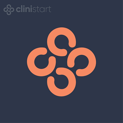 clinistart logo design c clinistart connect creative cs logo design logo logo design medical tech typography