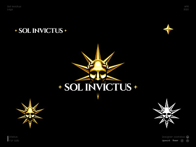 Sol Invictus logo (for sale) branding design emperor icon illustration logo logodesign logotype minimal roman roman empire rome sol invictus vector