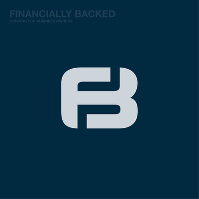 Financially Backed business fb finance letter mark logo logo design
