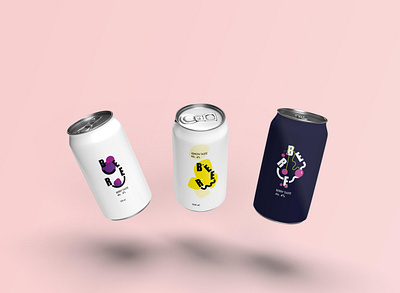 Сonception d'emballages de bière graphic design